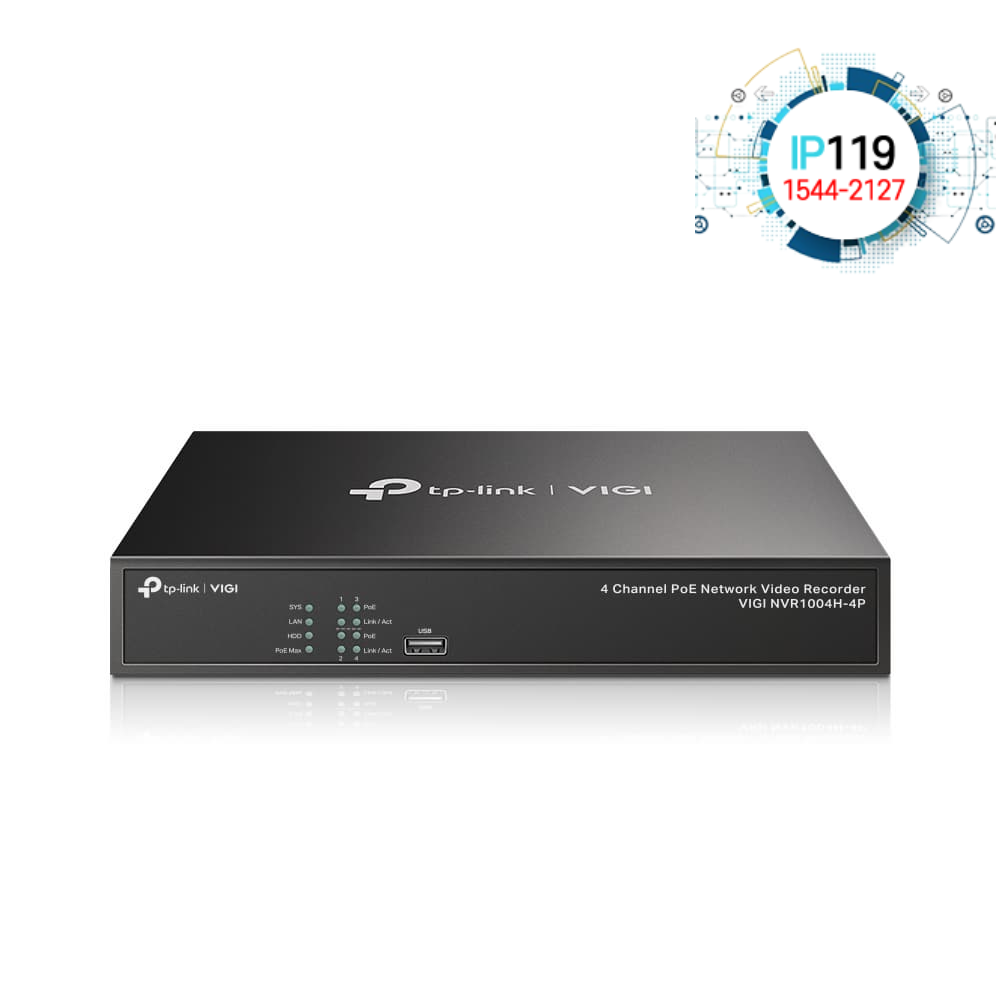TPLINK 티피링크 PoE VIGI NVR1004H-4P 비디오 녹화기